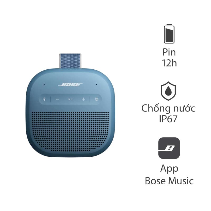 Loa Bose SoundLink Micro 2, Pin 12h, Bluetooth 5.4, IP67, Bose Music App Loa Bose SoundLink Micro 2, Pin 12h, Bluetooth 5.4, IP67, Bose Music App