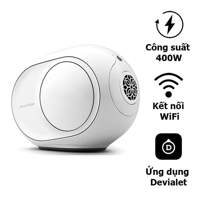 Loa DEVIALET Phantom II 98db, Công suất 400W, Bluetooth, Wifi, AirPlay, Spotify Connect, Optical Loa DEVIALET Phantom II 98db, Công suất 400W, Bluetooth, Wifi, AirPlay, Spotify Connect, Optical