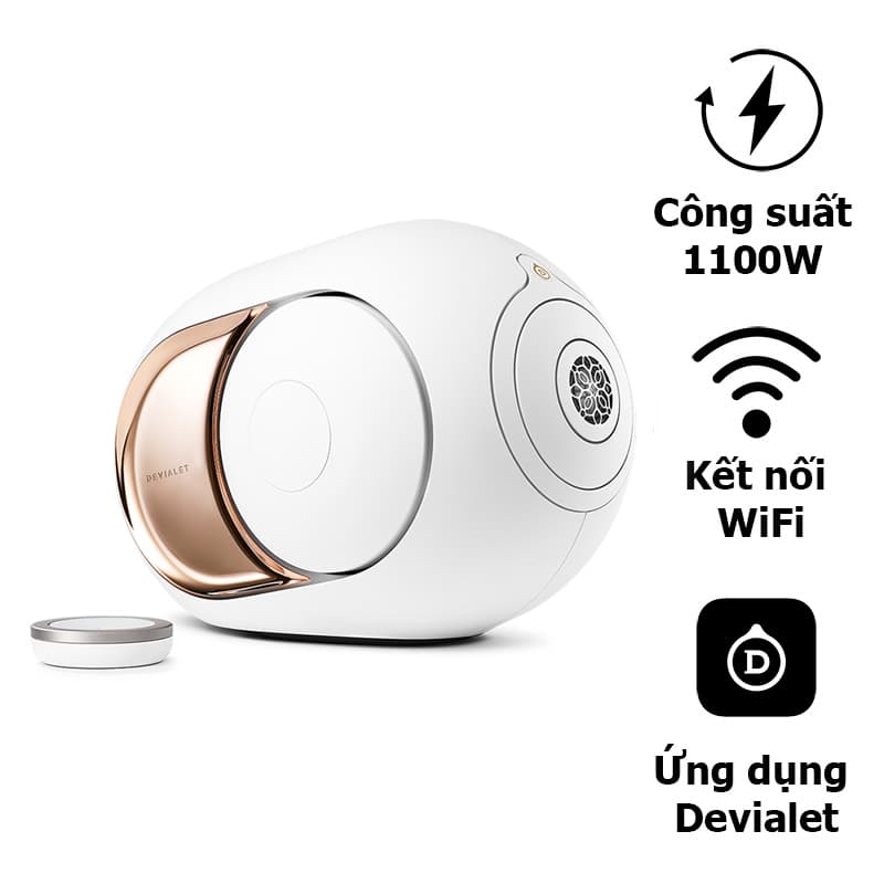 Loa DEVIALET Phantom I 108DB, Công suất 1100W, Bluetooth, Wifi, AirPlay, Spotify Connect, Optical Loa DEVIALET Phantom I 108DB, Công suất 1100W, Bluetooth, Wifi, AirPlay, Spotify Connect, Optical