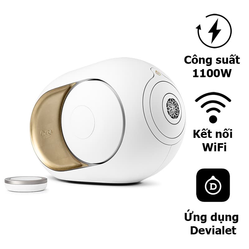 Loa DEVIALET Phantom I 108DB Opera De Paris (Cánh Loa Mạ Vàng Moon Gold), 1100W, Bluetooth, Wifi, AirPlay, Optical Loa DEVIALET Phantom I 108DB Opera De Paris (Cánh Loa Mạ Vàng Moon Gold), 1100W, Bluetooth, Wifi, AirPlay, Optical