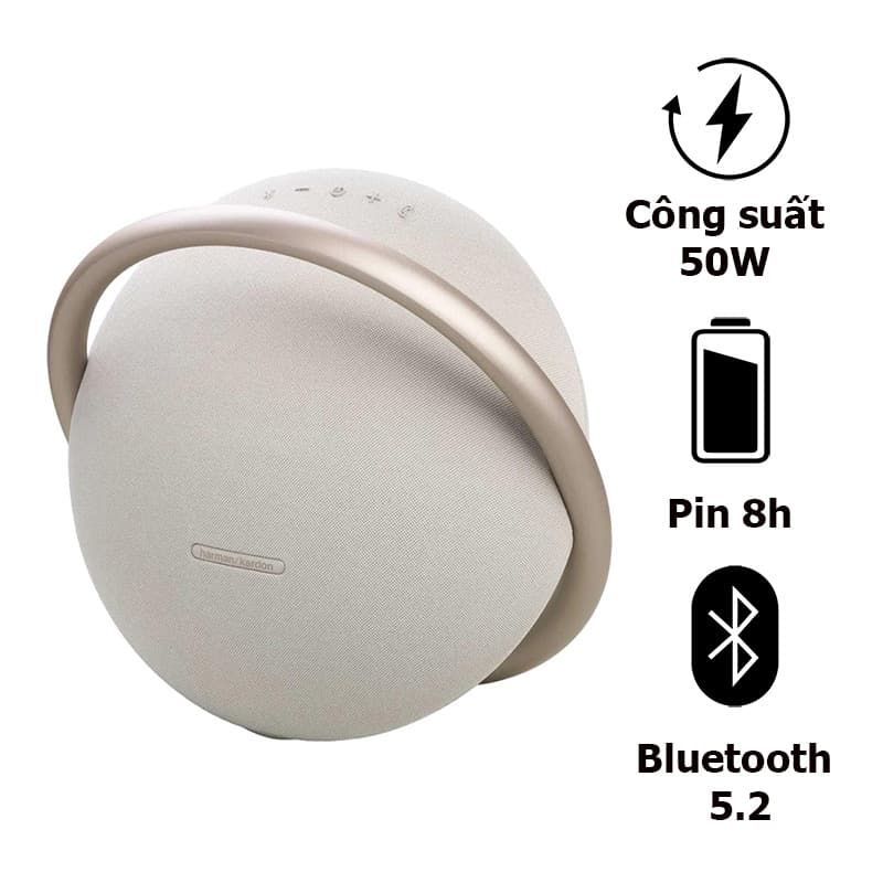 Loa Harman Kardon Onyx Studio 8, Pin 8h, Công Suất 50W, Bluetooth 5.2, AUX, Có Micro Loa Harman Kardon Onyx Studio 8, Pin 8h, Công Suất 50W, Bluetooth 5.2, AUX, Có Micro