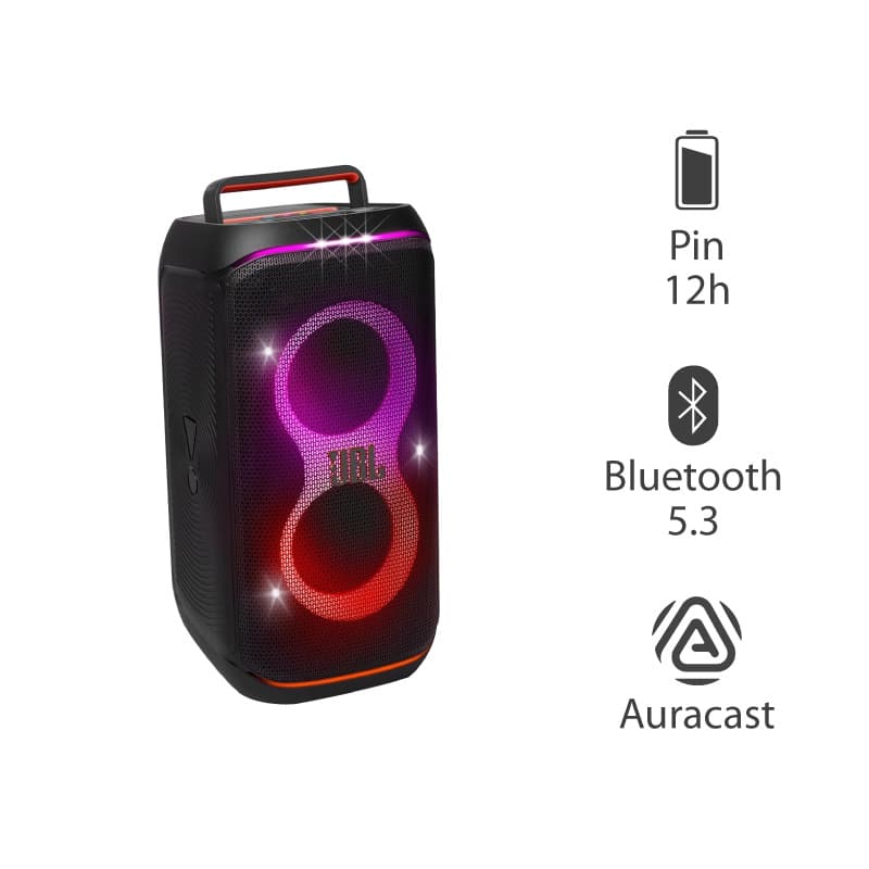 Loa JBL PartyBox Club 120, Pin 12 Giờ, Công Suất 160W, LED Đẹp, AUX, Micro, Bluetooth 5.3, IPX4, AI Sound Boost, Auracast, App JBL Partybox Loa JBL PartyBox Club 120, Pin 12 Giờ, Công Suất 160W, LED Đẹp, AUX, Micro, Bluetooth 5.3, IPX4, AI Sound Boost, Auracast, App JBL Partybox