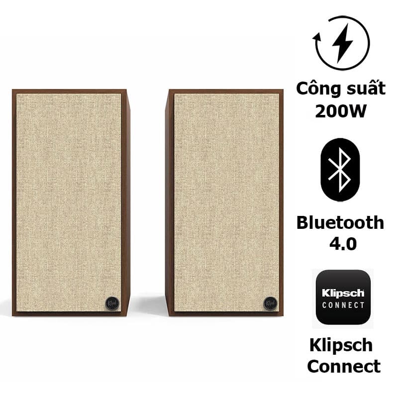 Loa Klipsch The Sevens Chính Hãng, Bluetooth, AUX, Optical, RCA, Sub Out, Công Suất 200W, Độ nhạy 112dB, Tần số 39Hz-25kHz Loa Klipsch The Sevens Chính Hãng, Bluetooth, AUX, Optical, RCA, Sub Out, Công Suất 200W, Độ nhạy 112dB, Tần số 39Hz-25kHz