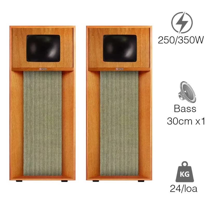 Loa Sumico Gold Horn 12, Bass 30cm, 250W, 93dB, 6Ohms, 25Hz - 20KHz Loa Sumico Gold Horn 12, Bass 30cm, 250W, 93dB, 6Ohms, 25Hz - 20KHz