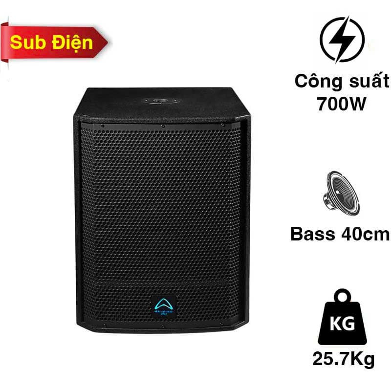 Loa Sub Wharfedale T-SUB AX15B, Bass 40cm, Công suất 700W Loa Sub Wharfedale T-SUB AX15B, Bass 40cm, Công suất 700W