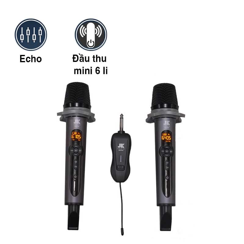 Micro không dây JKaudio B2 Pro, Tích hợp Echo, Chuyên Hỗ Trợ Hát Karaoke Trên Loa Bluetooth Di Động Micro không dây JKaudio B2 Pro, Tích hợp Echo, Chuyên Hỗ Trợ Hát Karaoke Trên Loa Bluetooth Di Động